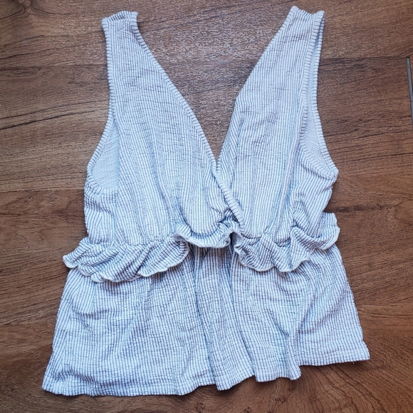 Caution To The Wind Tops - Ruffle tank